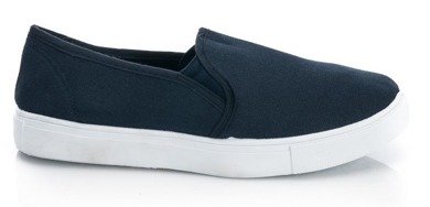 TRAMPKI TENISÓWKI SLIP ON GRANATOWE SANDRA