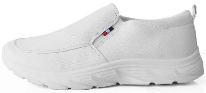 BIAŁE TENISÓWKI TRAMPKI CZESZKI WSUWANE SLIP ON 3