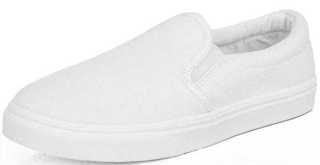 BIAŁE TRAMPKI TENISÓWKI DAMSKIE SLIP ON WSUWANE  3