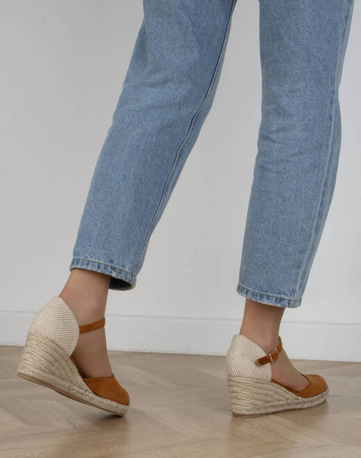 CAMEL DAMSKIE SANDAŁY NA KOTURNIE ESPADRYLE ROMINA 6