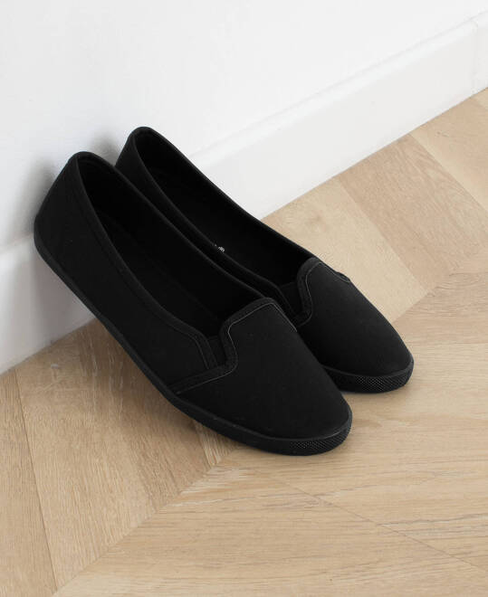 CZARNE TENISÓWKI MATOWE SLIP ON WSUWANE MARSHA 8