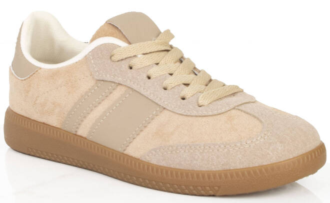 DAMSKIE BEŻOWE SNEAKERSY SPORTOWE TRAMPKI KHAKI SANDI 1